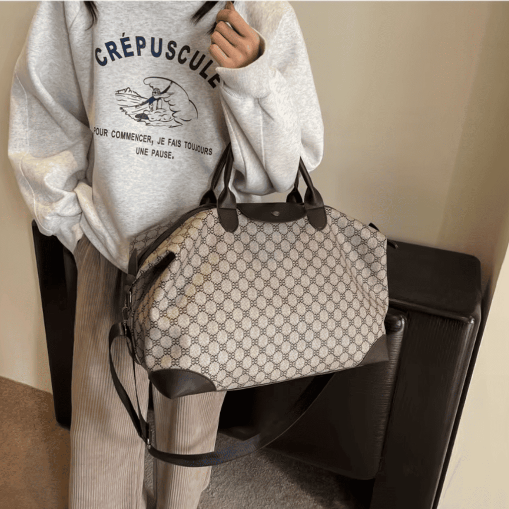 Sac de Voyage Grande Capacité à Motifs Géométriques
