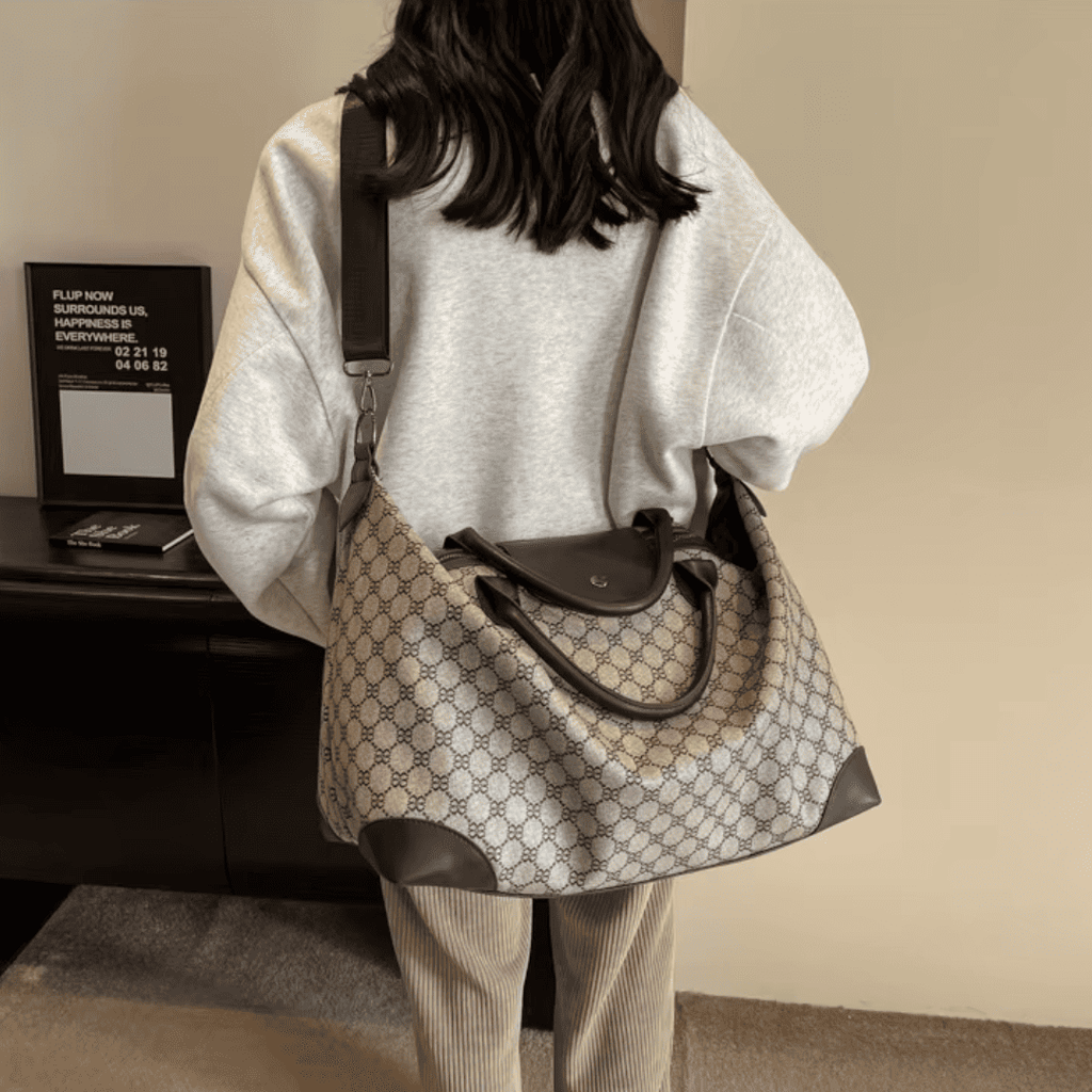 Sac de Voyage Grande Capacité à Motifs Géométriques