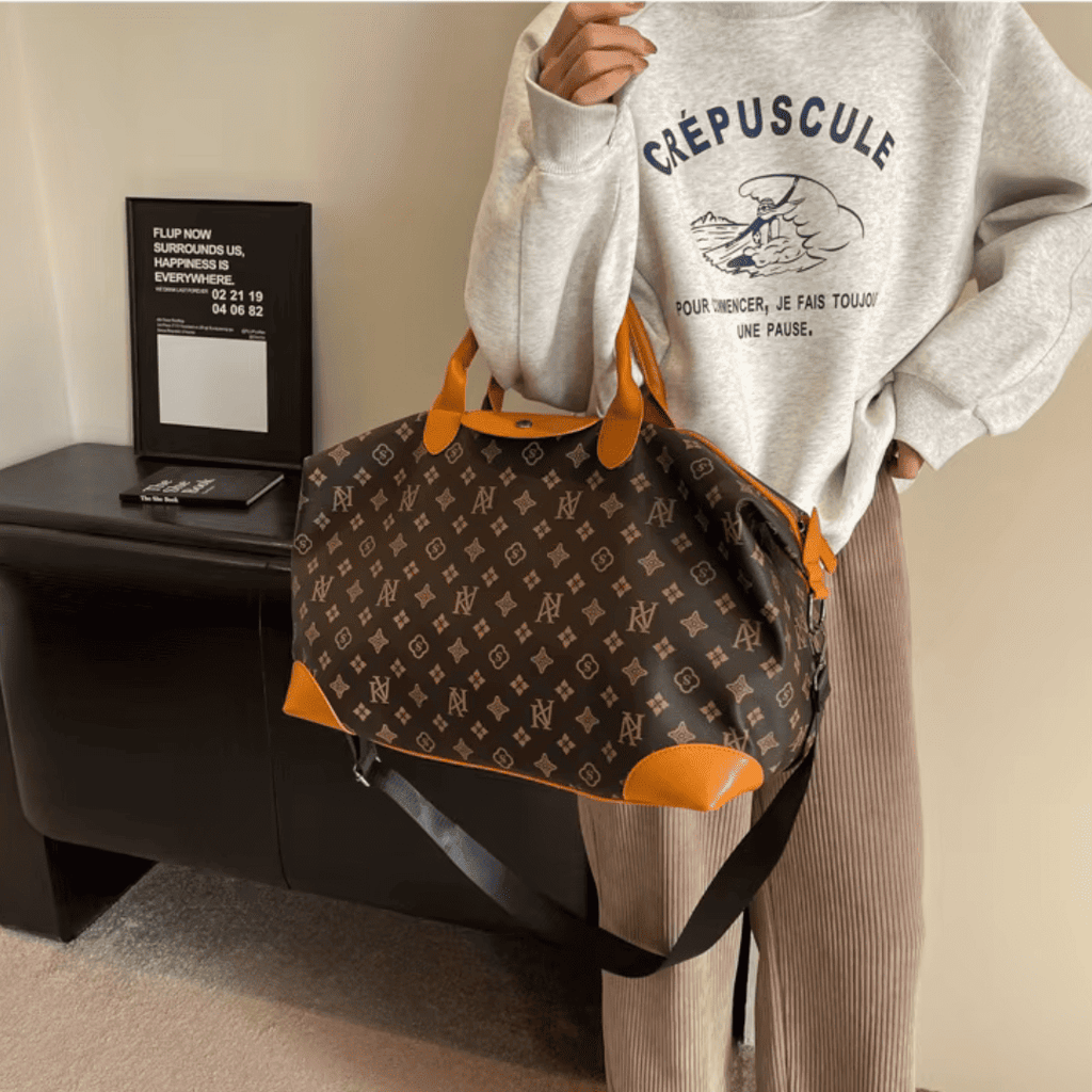 Sac de Voyage Grande Capacité à Motifs Géométriques