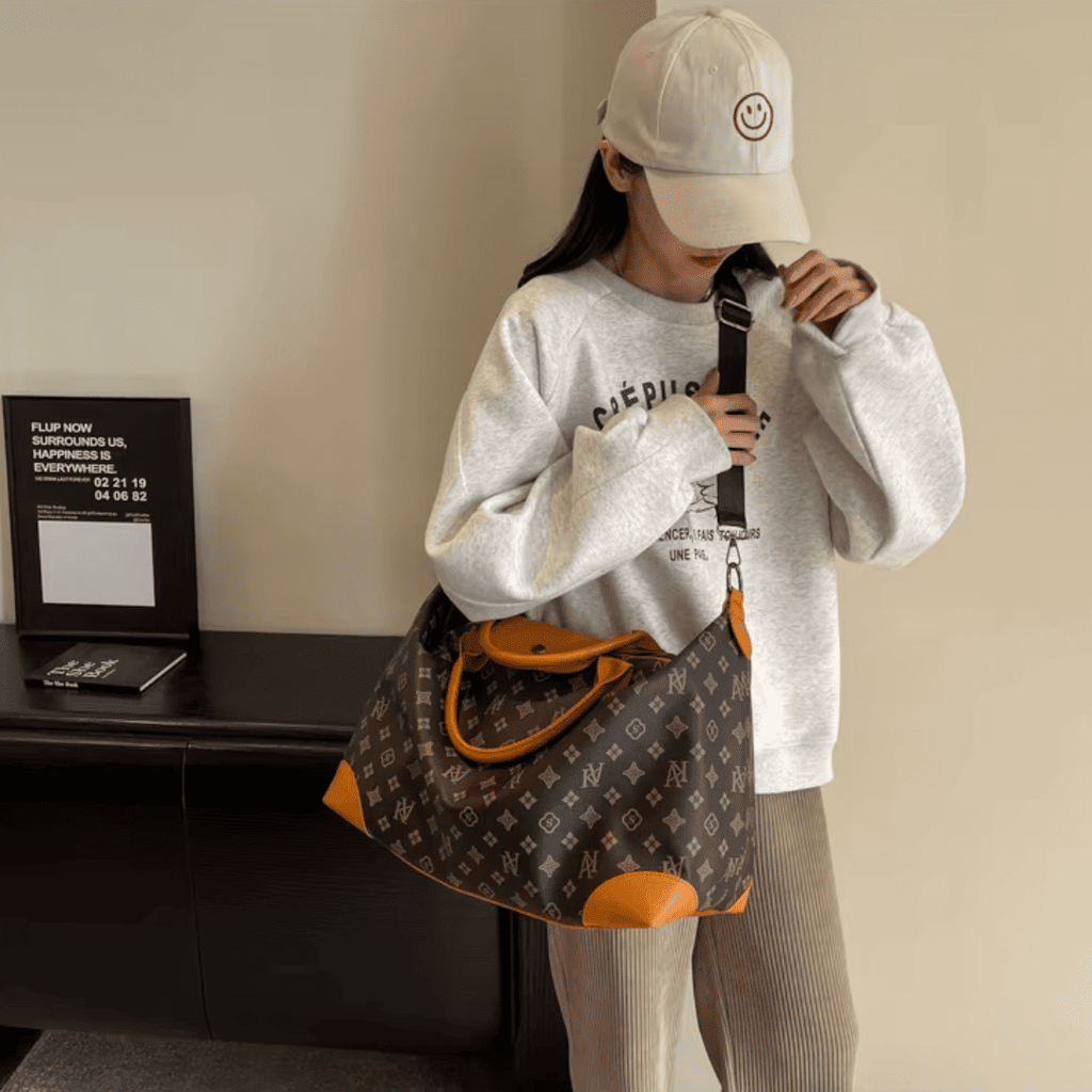 Sac de Voyage Grande Capacité à Motifs Géométriques