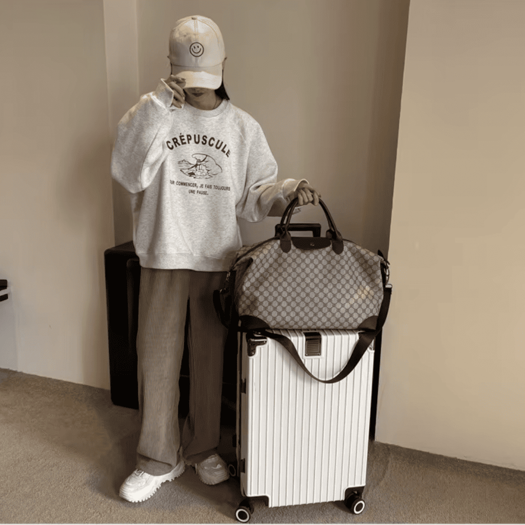 Sac de Voyage Grande Capacité à Motifs Géométriques