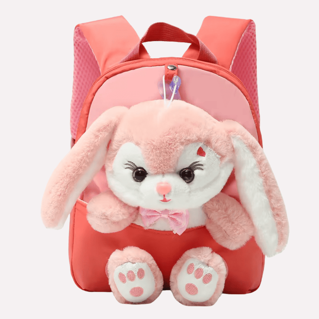 Sac à Dos Fille Lapin en Peluche 3D - Nylon