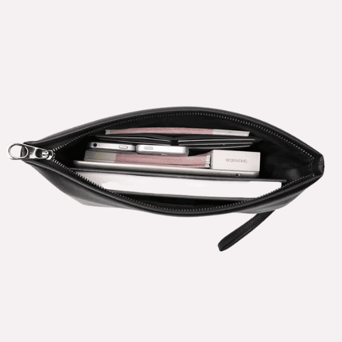 Pochette Enveloppe Homme en Cuir de Mouton et Vachette