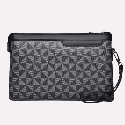 Pochette Enveloppe Business à Motif Géométrique 3D