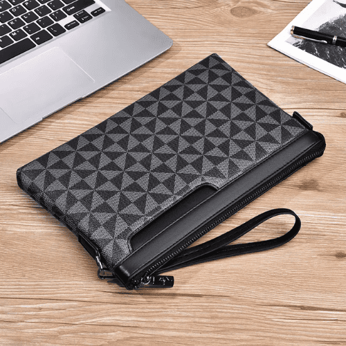 Pochette Enveloppe Business à Motif Géométrique 3D