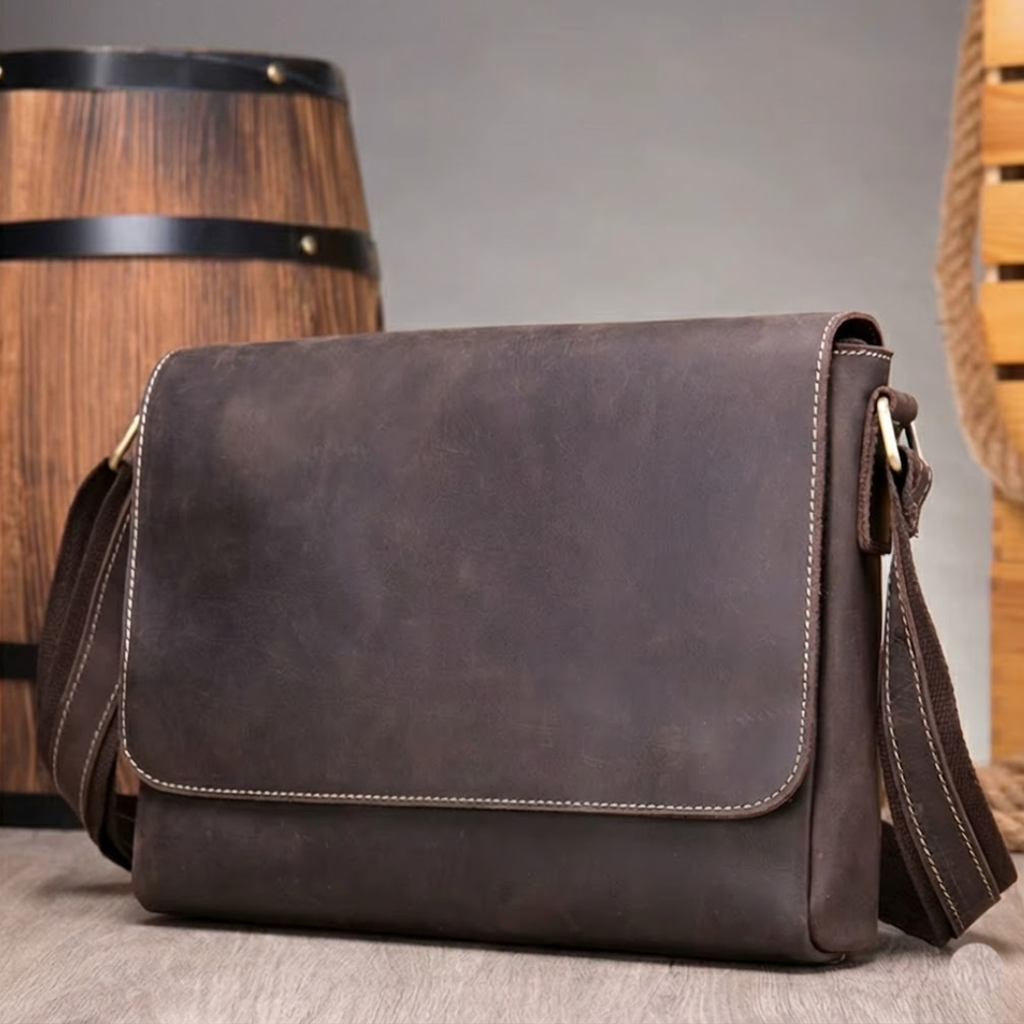Porte-documents Homme en Cuir de Vachette - 15 Pouces