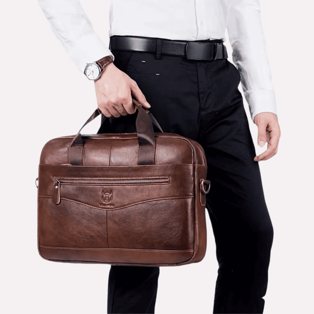 Porte-documents Homme Business 14 Pouces - Cuir de Vachette