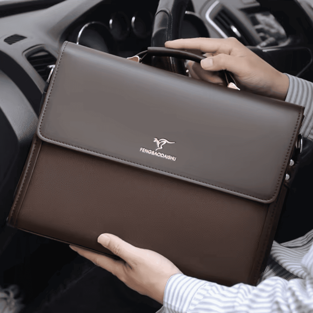 Porte-documents Homme Multi-compartiments - Cuir PU