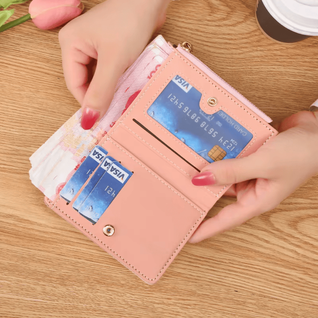 Portefeuille Femme Patchwork avec Anse - Multi-rangements