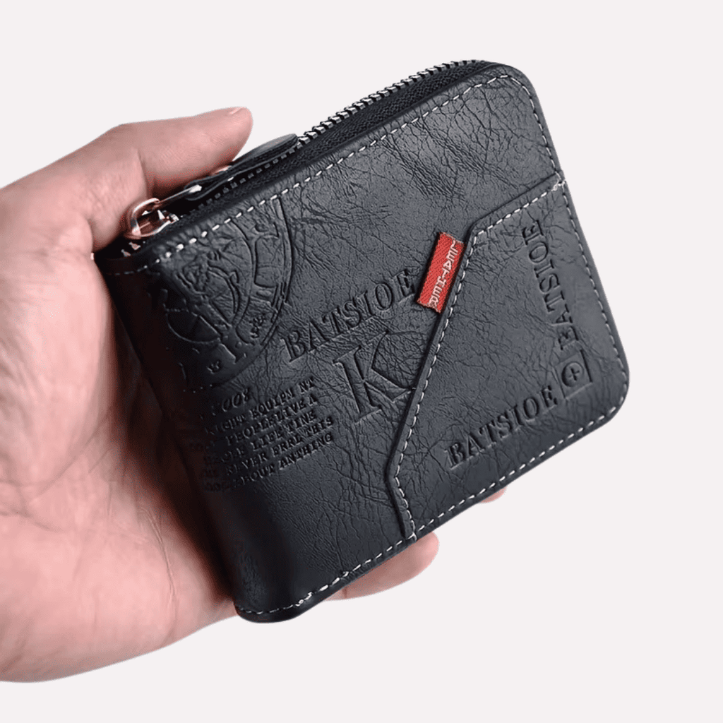 Portefeuille Homme Court à Fermeture Éclair - Polyuréthane