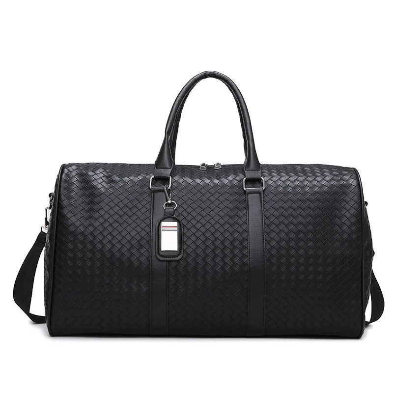Large Capacity Travel Bag, Made Of PU Leather Material, Designed As A Single/Double Shoulder Bag, Multifunctional Travel Bag