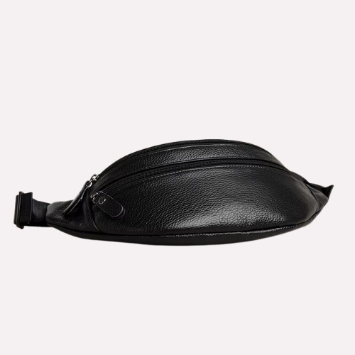 Sac Banane Homme en Cuir Véritable Grainé