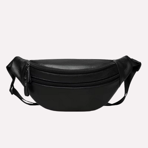 Sac Banane Homme en Cuir Véritable Grainé