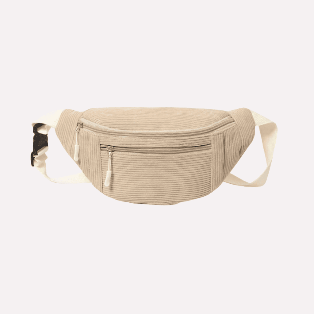 Sac Banane en Velours Côtelé - Bandoulière Ajustable