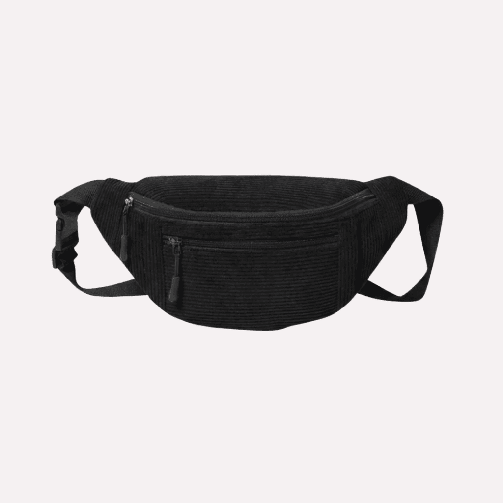 Sac Banane en Velours Côtelé - Bandoulière Ajustable