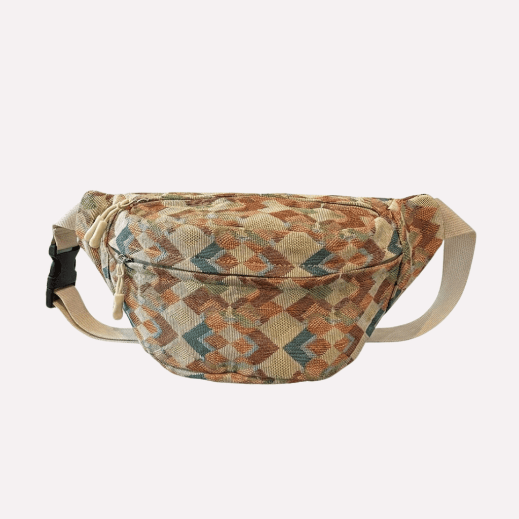 Sac Banane Femme Bohème - Nylon Géométrique