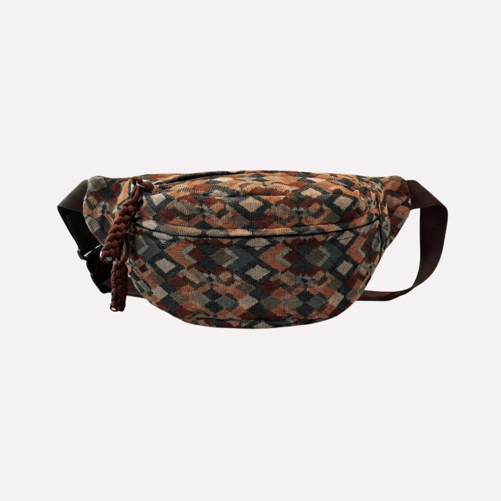 Sac Banane Femme Bohème - Nylon Géométrique