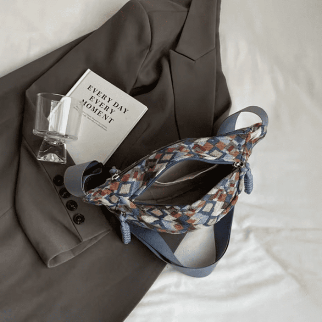 Sac Banane Femme Bohème - Nylon Géométrique