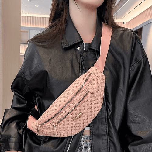 Sac Banane Femme à Motif Monogramme Luxe