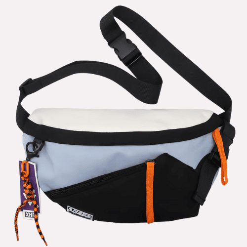 Sac Banane Streetwear Tricolore en Nylon Technique