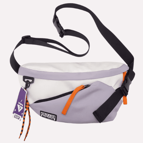 Sac Banane Streetwear Tricolore en Nylon Technique