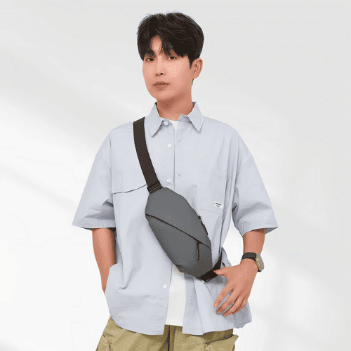 Sac Banane Urbain Étanche en Nylon Technique