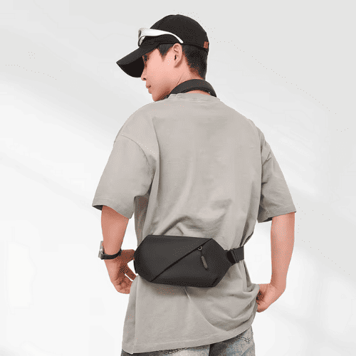 Sac Banane Urbain Étanche en Nylon Technique