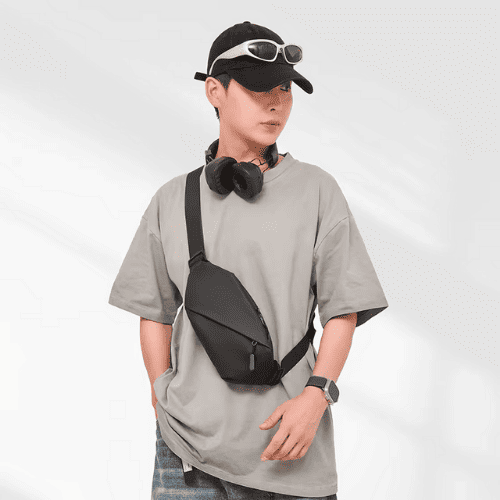 Sac Banane Urbain Étanche en Nylon Technique