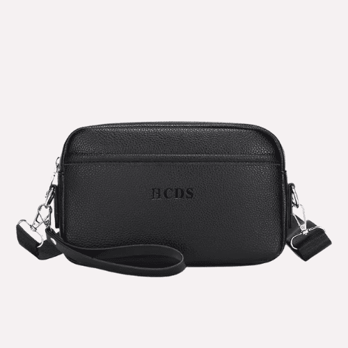 Sacoche Compact Convertible en Cuir PU