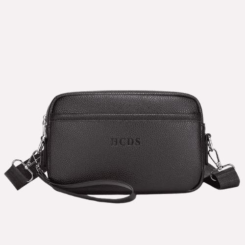 Sacoche Compact Convertible en Cuir PU