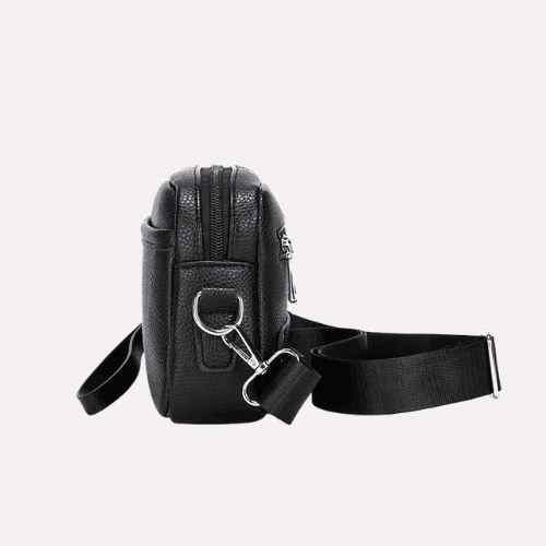 Sacoche Compact Convertible en Cuir PU