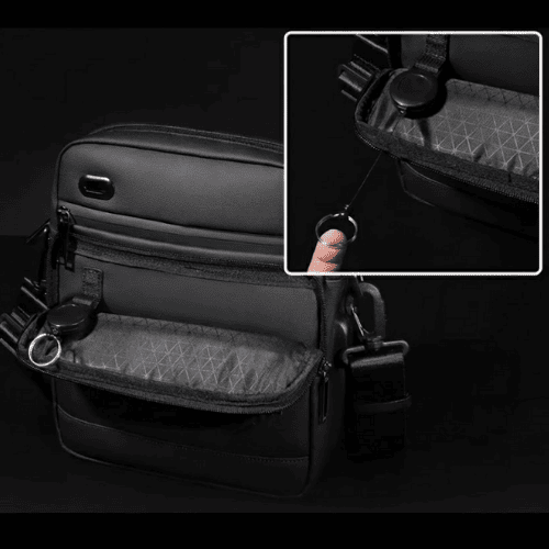 Sacoche Tech USB & Étanche en Tissu Oxford