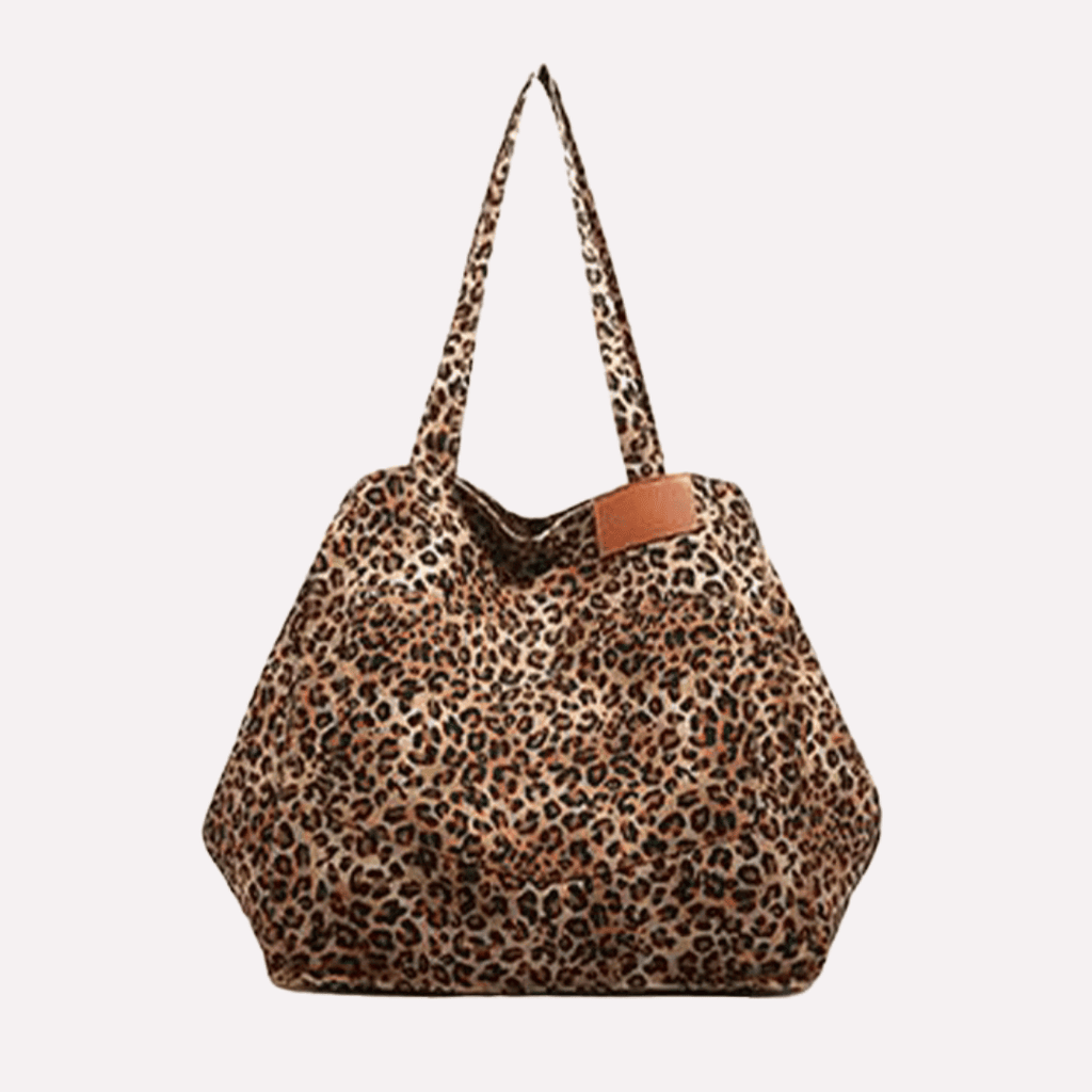 Sac Cabas Femme Imprimé Léopard - Toile Canvas