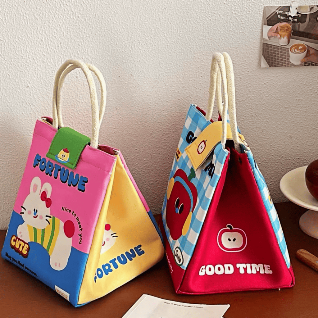 Sac Isotherme Repas Design Toile Canvas