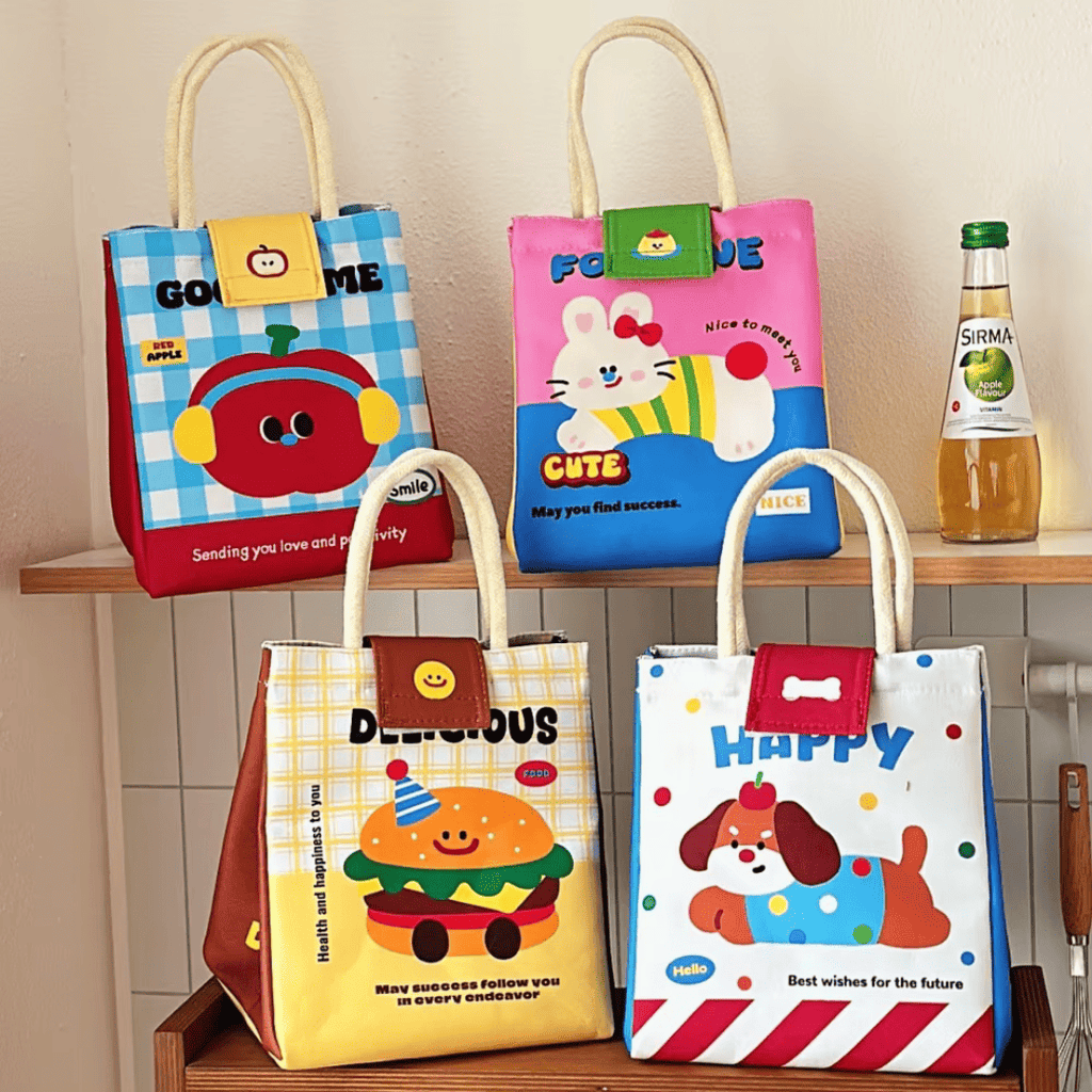 Sac Isotherme Repas Design Toile Canvas