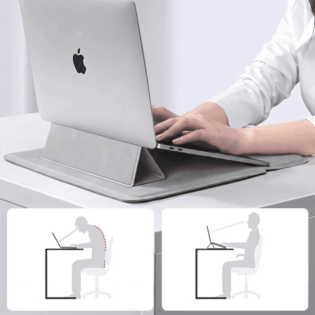 Housse Ordinateur Portable Multifonction - Support Magnétique et Tapis de Souris