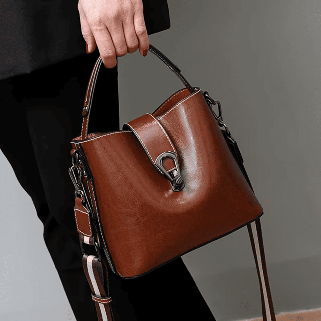 Sac Seau Femme Cuir de vachette Bandoulière Amovible