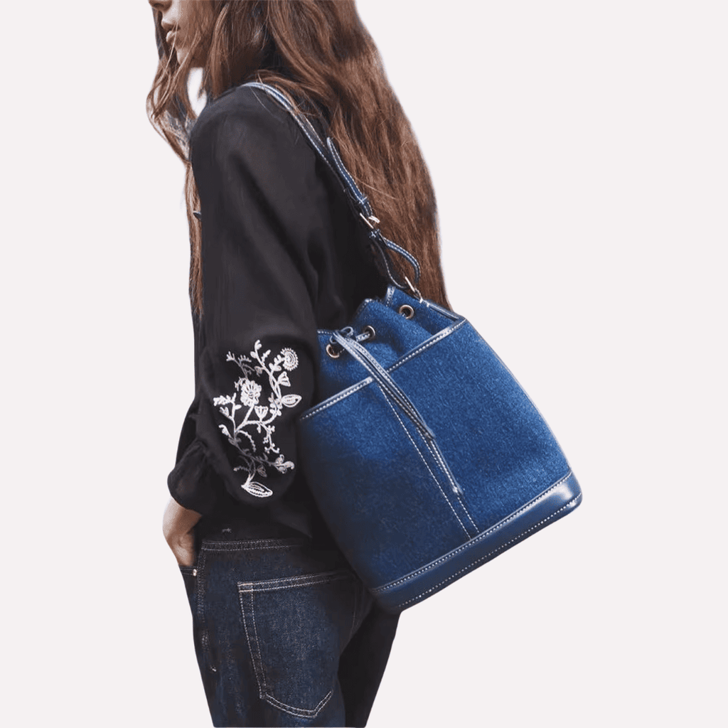 Sac Seau Femme en Toile Denim