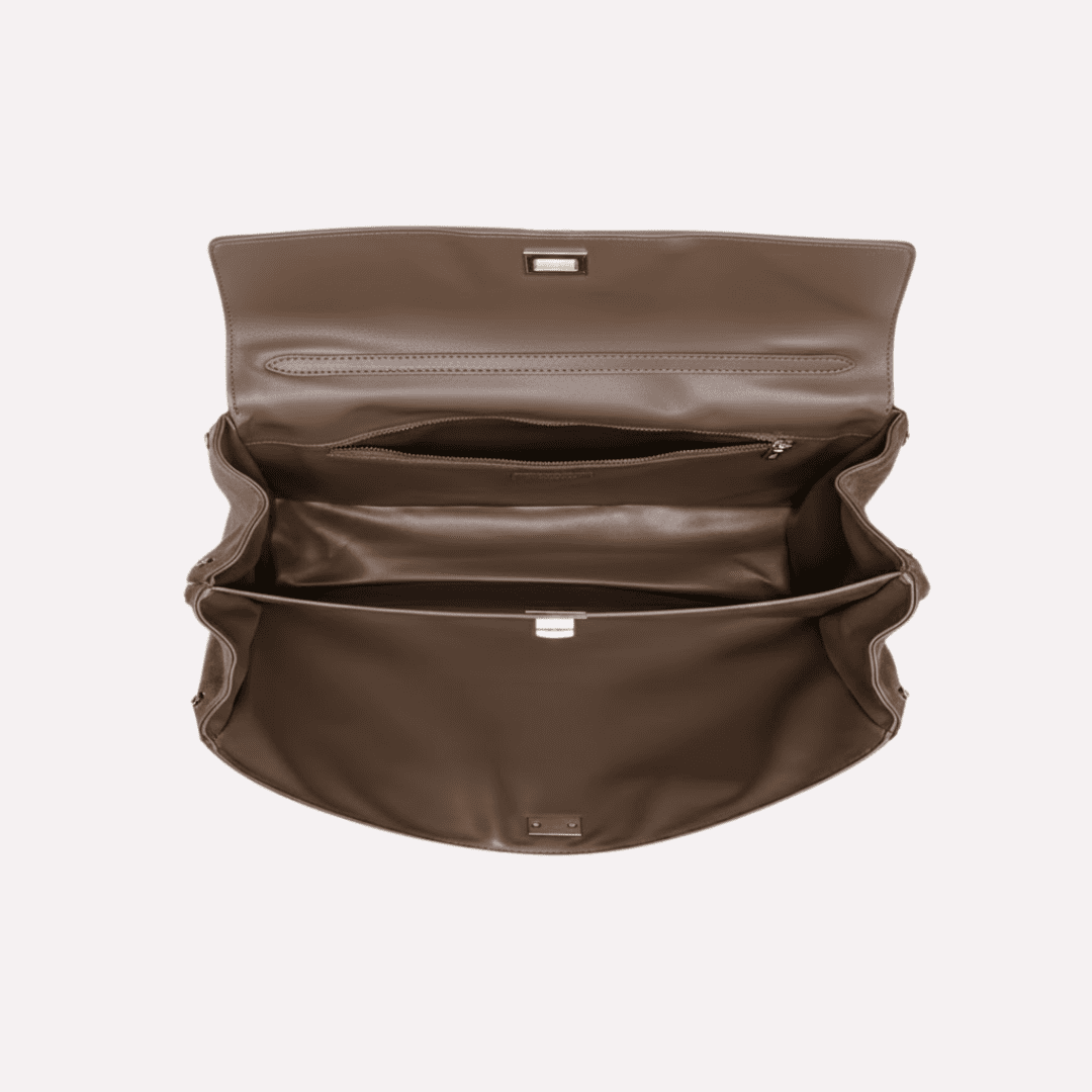 Sac à Main Femme Bandoulière Aspect Daim - Cuir de Vachette