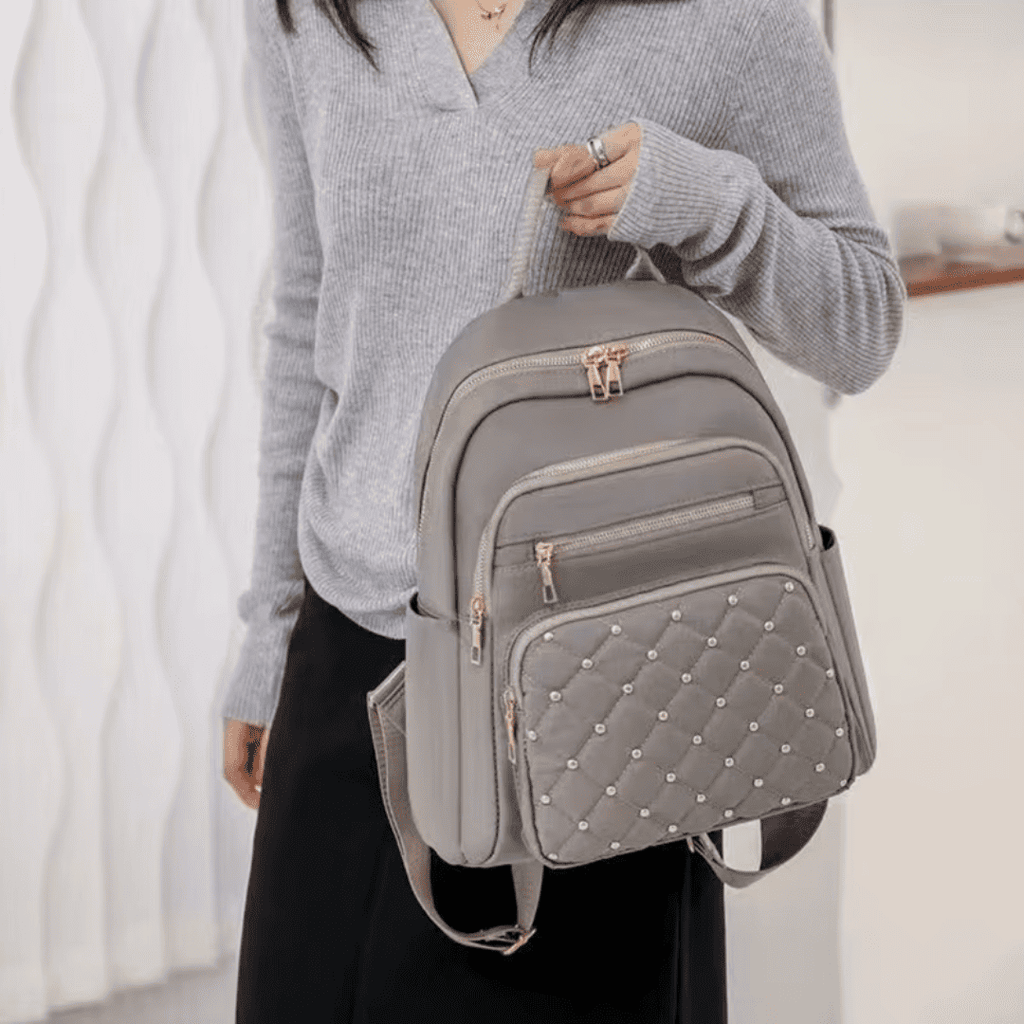 Sac à Dos Femme Matelassé Nylon Multi-poches