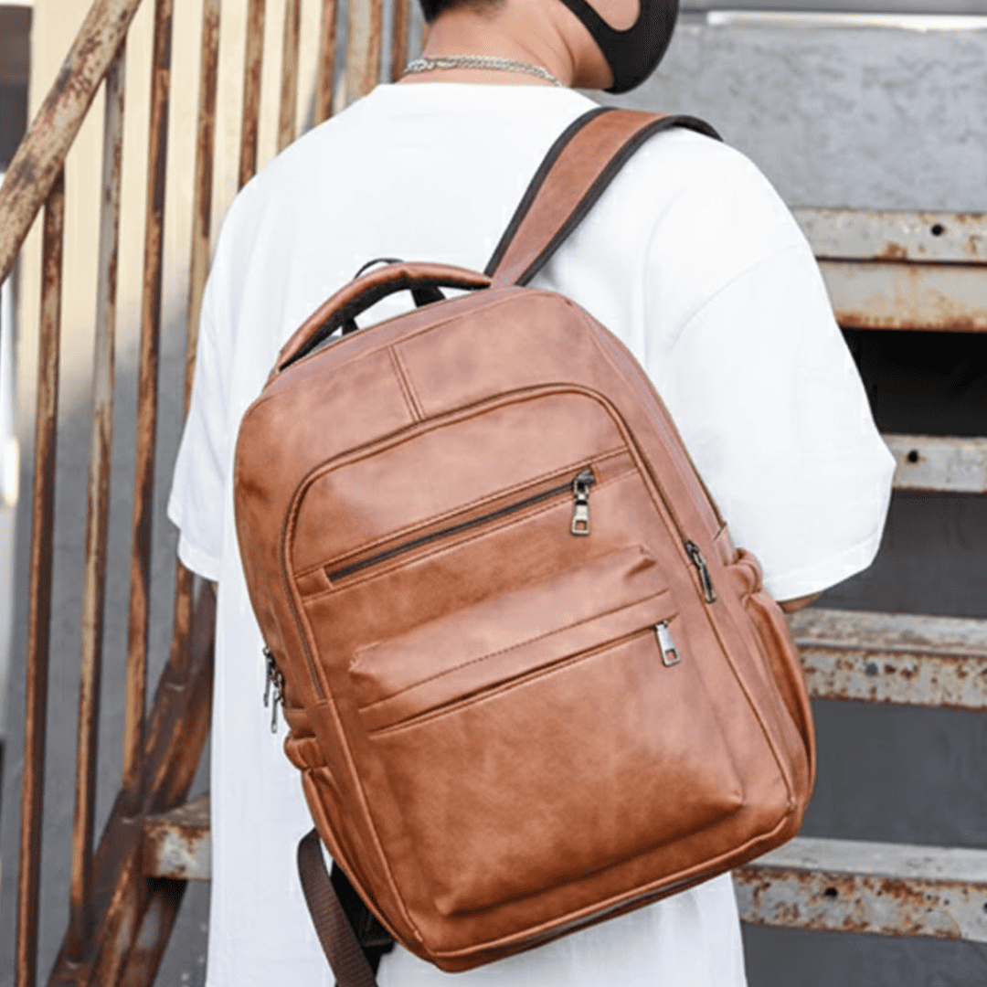 Sac à Dos Homme Ordinateur - Cuir PU