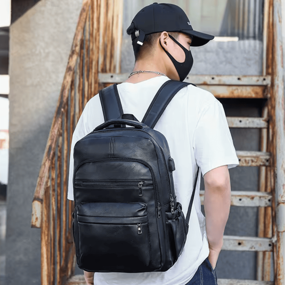 Sac à Dos Homme Ordinateur - Cuir PU