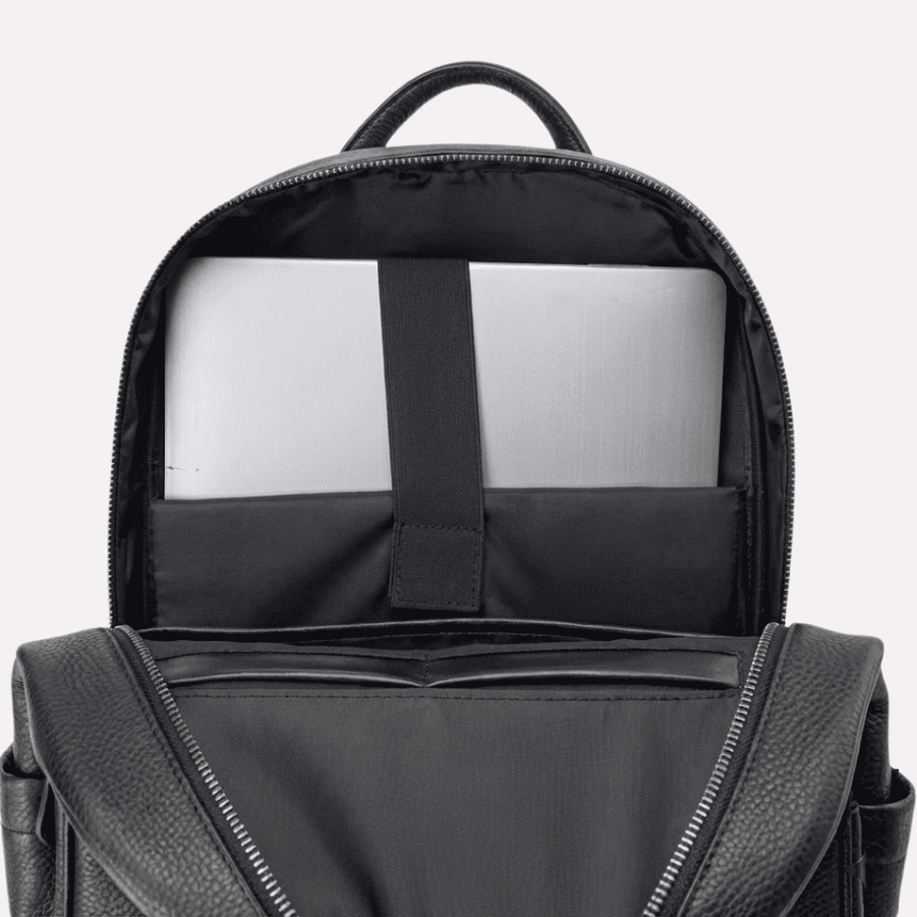 Sac à Dos Homme Ordinateur 15.6 Pouces Cuir de Vachette