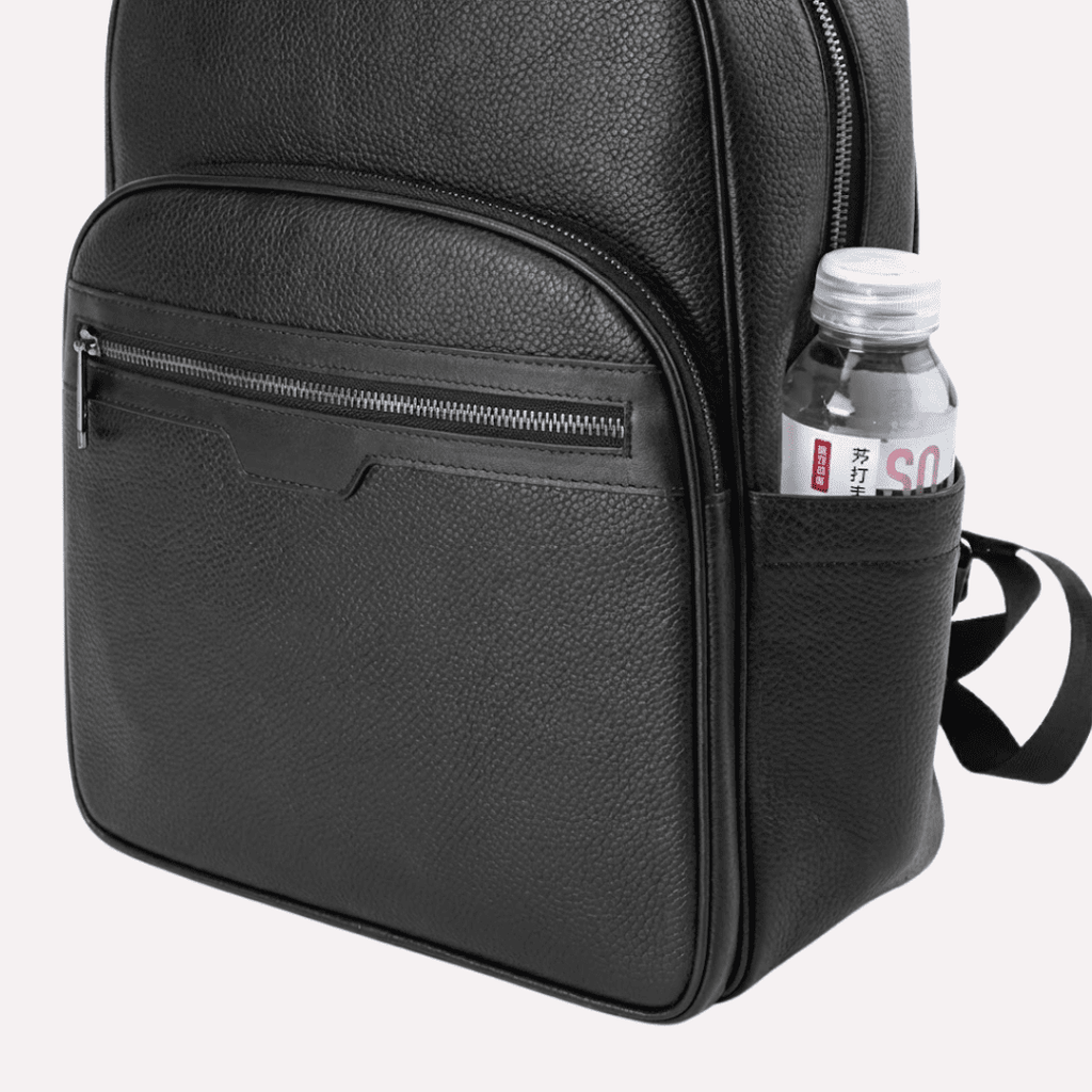 Sac à Dos Homme Ordinateur 15.6 Pouces Cuir de Vachette