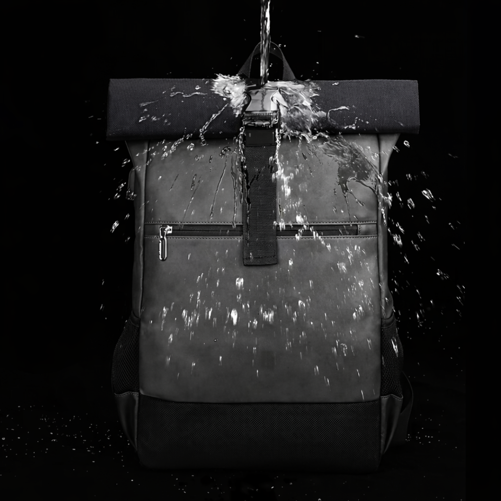 Sac à Dos Homme Ordinateur Portable 15.6 Pouces - Cuir PU et Oxford