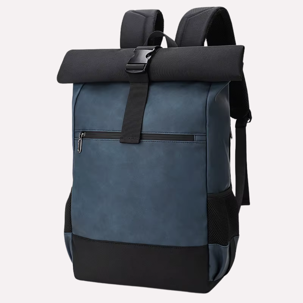 Sac à Dos Homme Ordinateur Portable 15.6 Pouces - Cuir PU et Oxford