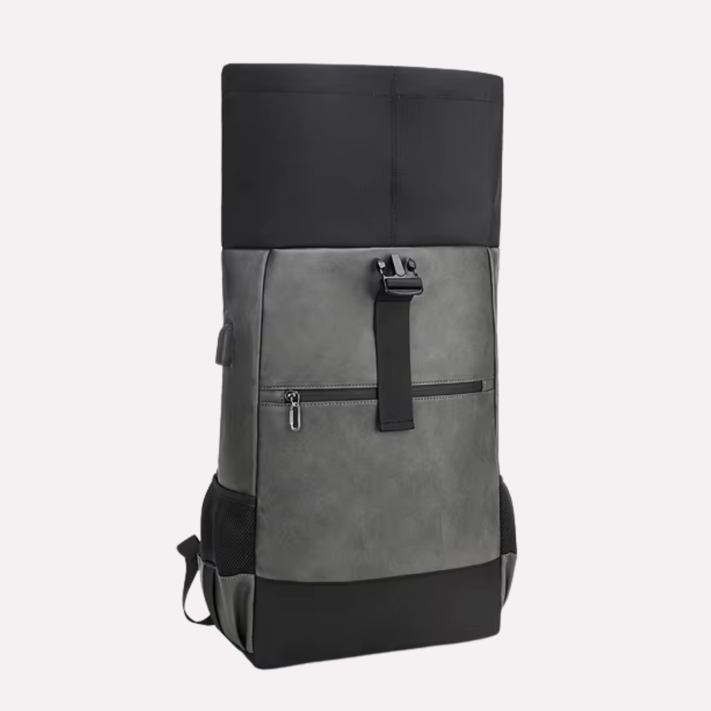 Sac à Dos Homme Ordinateur Portable 15.6 Pouces - Cuir PU et Oxford