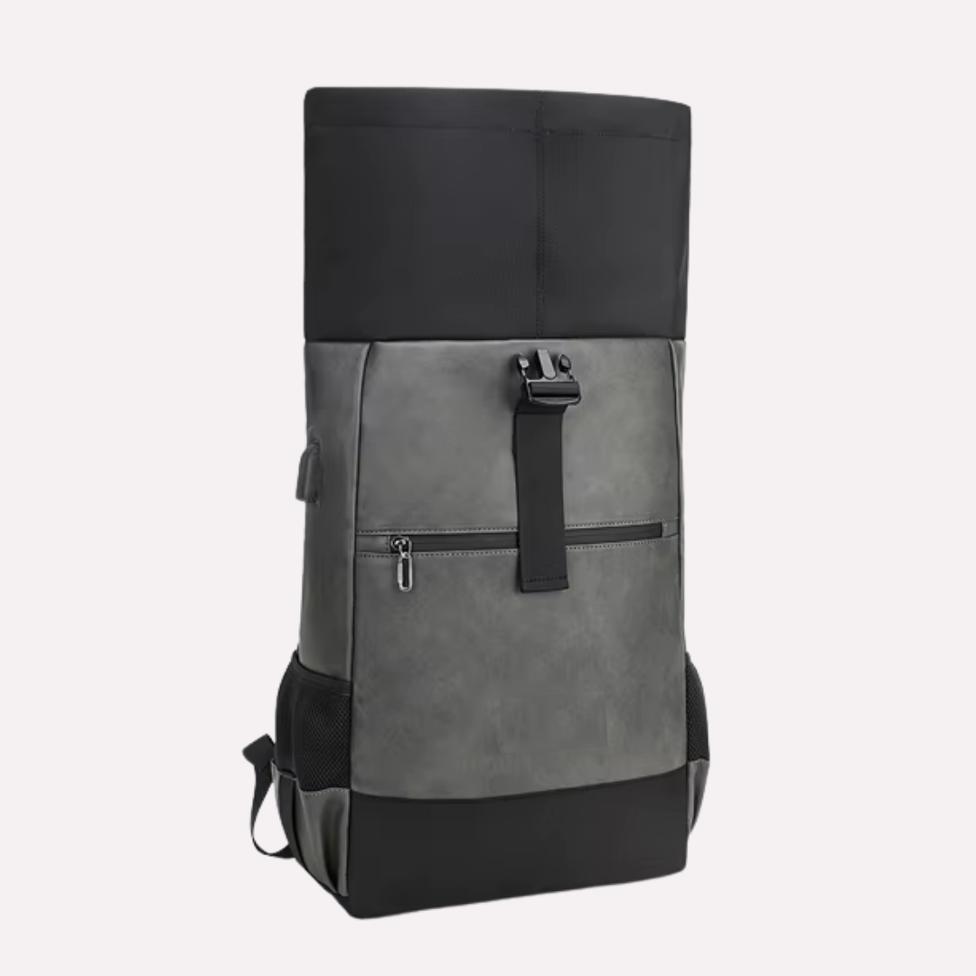 Sac à Dos Homme Ordinateur Portable 15.6 Pouces - Cuir PU et Oxford