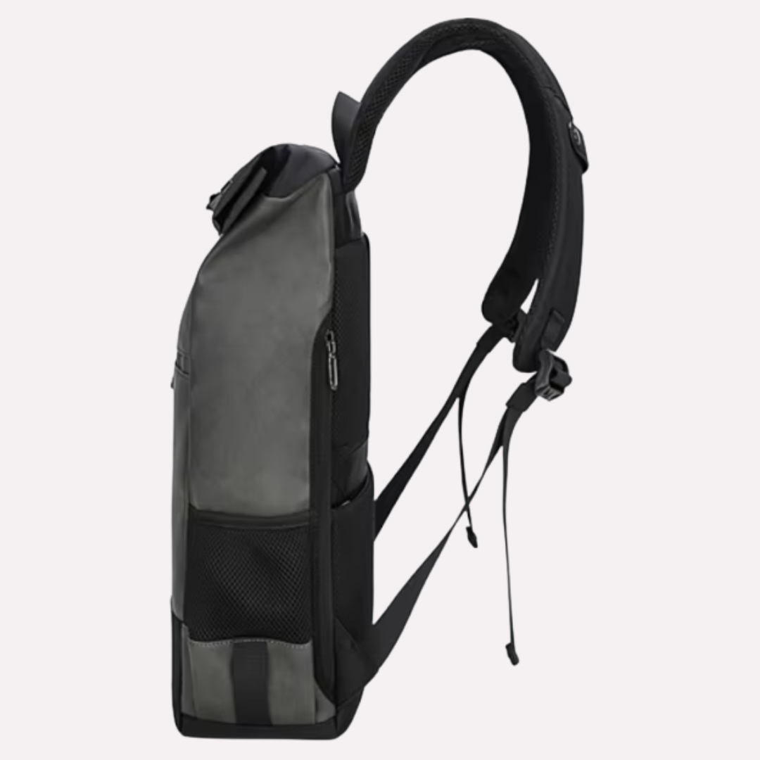 Sac à Dos Homme Ordinateur Portable 15.6 Pouces - Cuir PU et Oxford