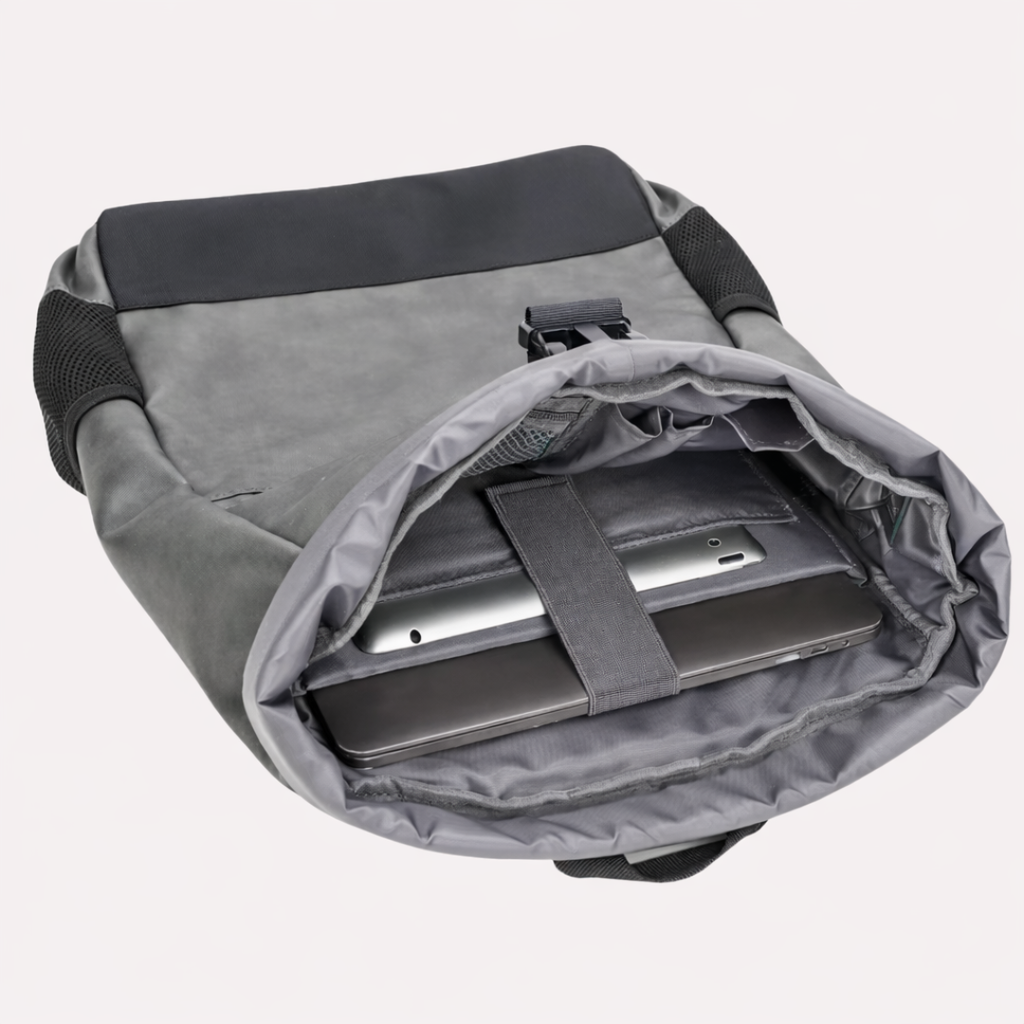 Sac à Dos Homme Ordinateur Portable 15.6 Pouces - Cuir PU et Oxford